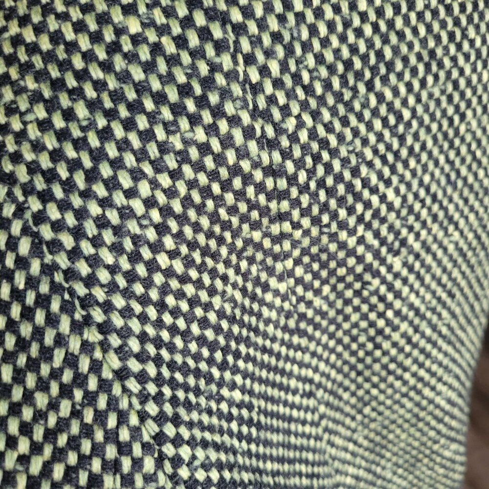 Marc Cain Wool Zip Front Jacket Blazer 6 Green Black Check - Picture 5 of 12
